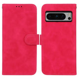 Google Pixel 8 Pro Leather Flip Case with Wallet and Stand Function - Pink