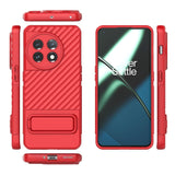 OnePlus 11 Rugged Plastic Case w. Kickstand - Red