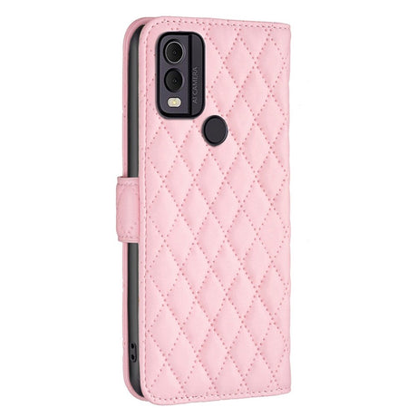 Nokia C22 Soft Leather Flip Cover w. Cardholder and Stand Function - Pink