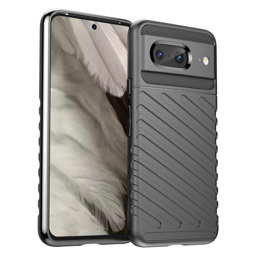 Google Pixel 8 Thunder Series Twill Plastic Case - Black