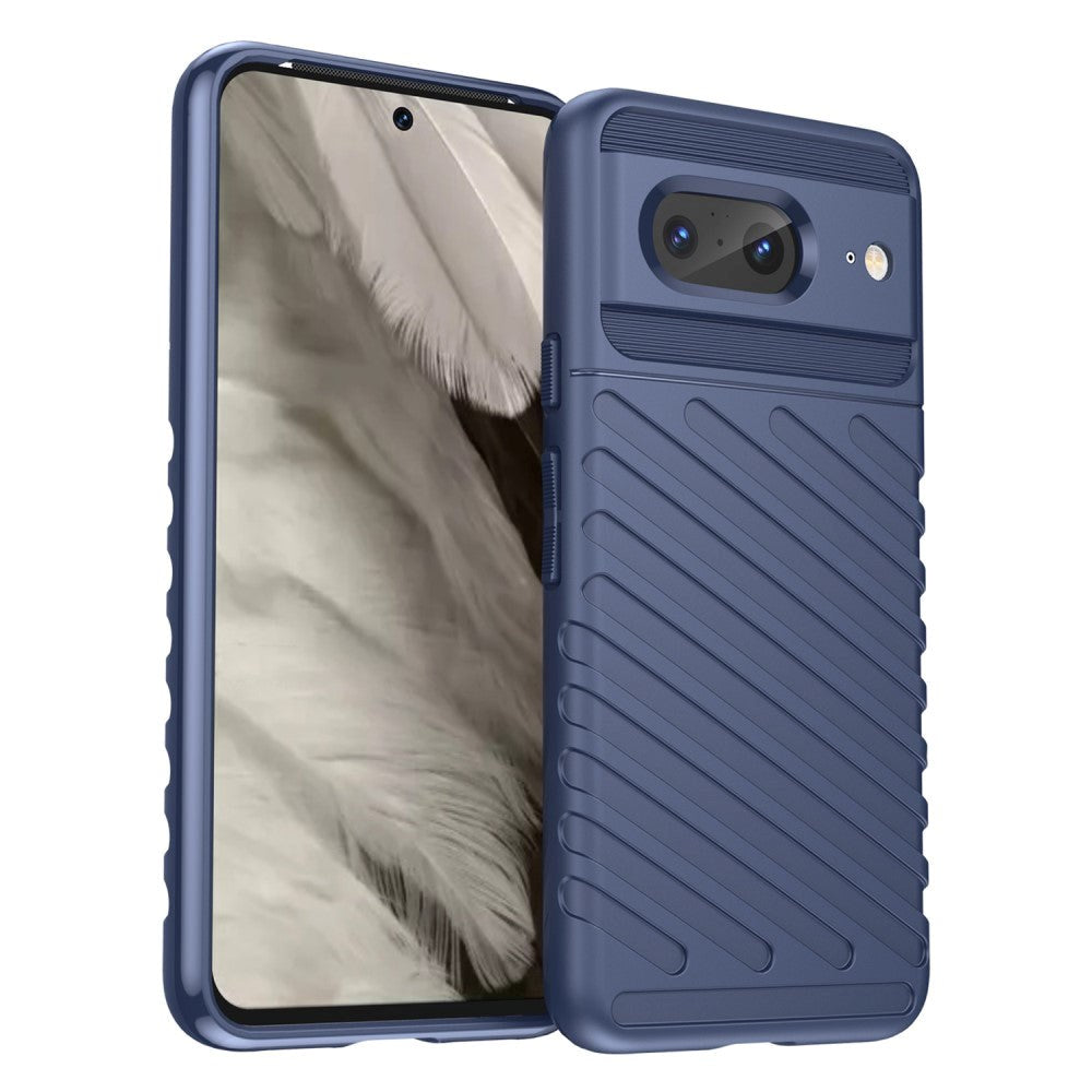 Google Pixel 8 Thunder Series Twill Plastic Case - Blue