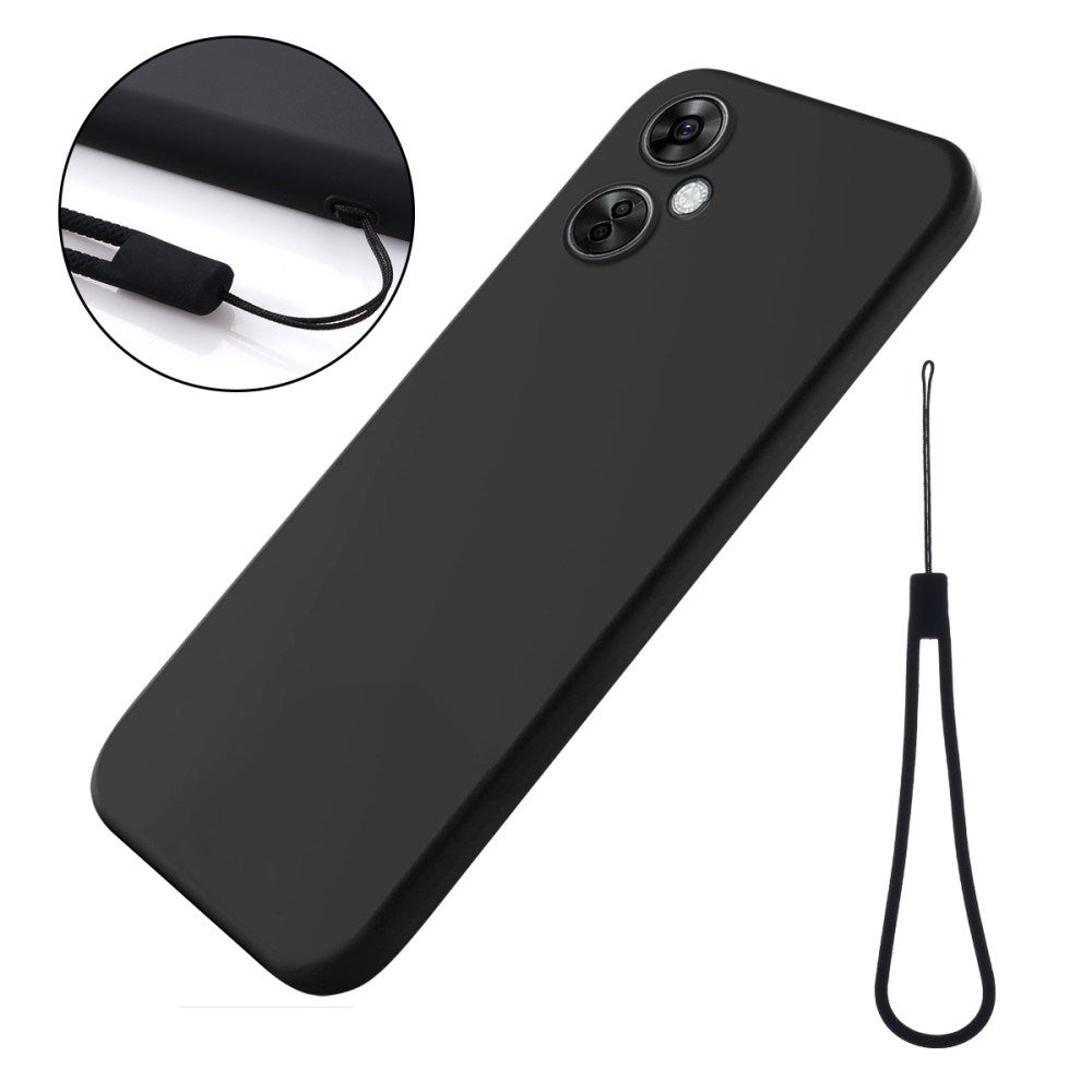 EIDERWOOD OnePlus Nord CE 3 Lite (5G) Lined Silicone Case with Strap - Black