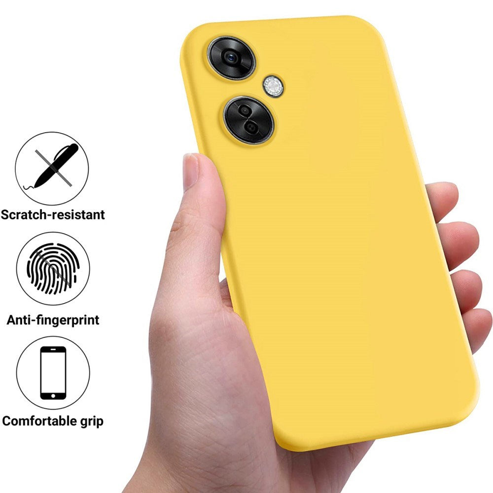 EIDERWOOD OnePlus Nord CE 3 Lite (5G) Lined Silicone Case with Strap - Yellow