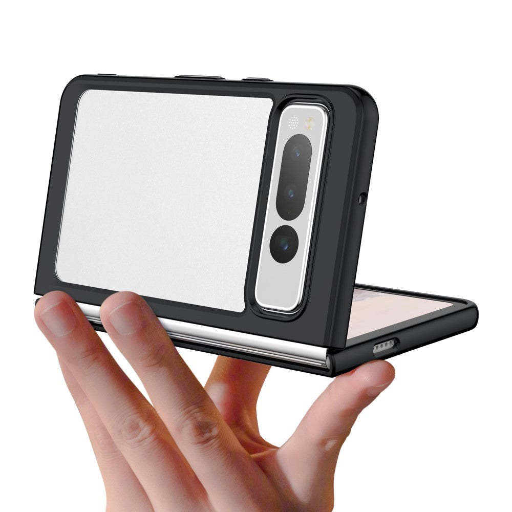 Google Pixel Fold Hybrid Plastic Case - Transparent / Black