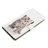 Xiaomi Redmi 12C PU Leather Flip Case w. Wallet and Strap - Kitten