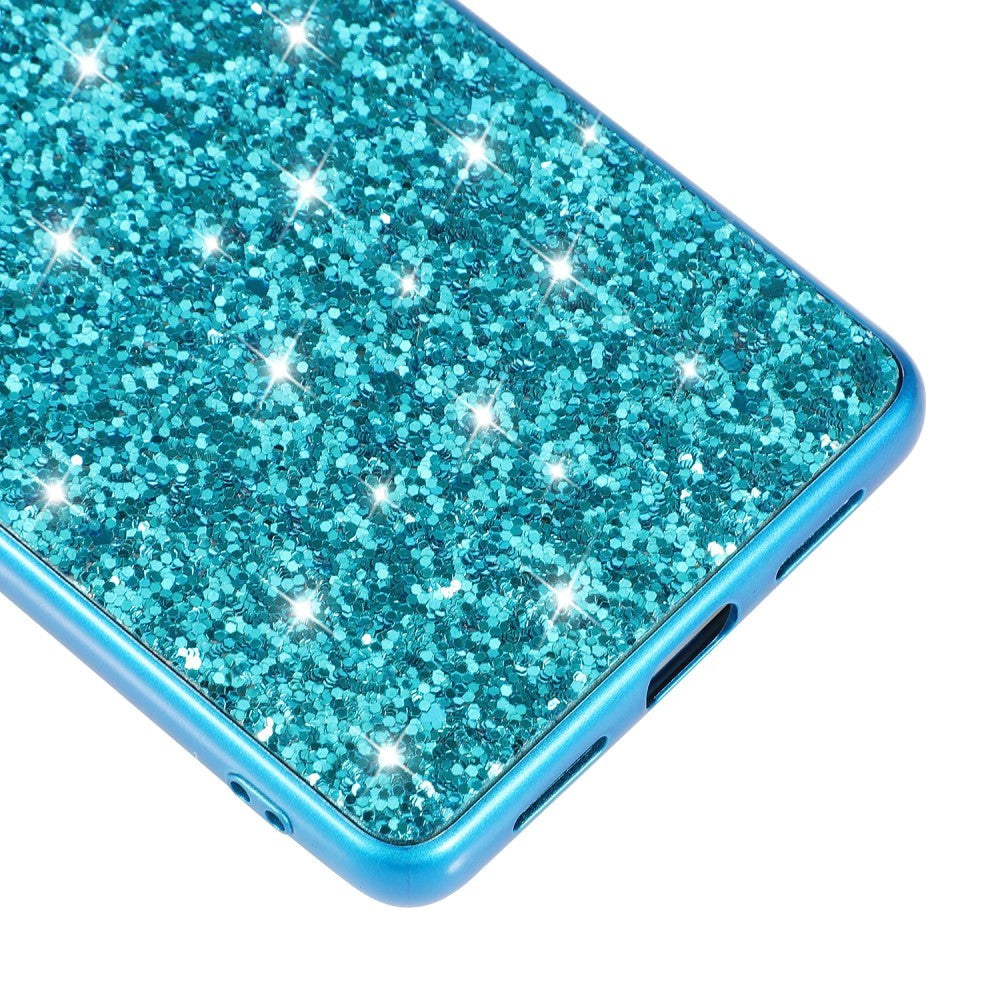 Google Pixel 7A Hard Plastic Case - Glitter - Black