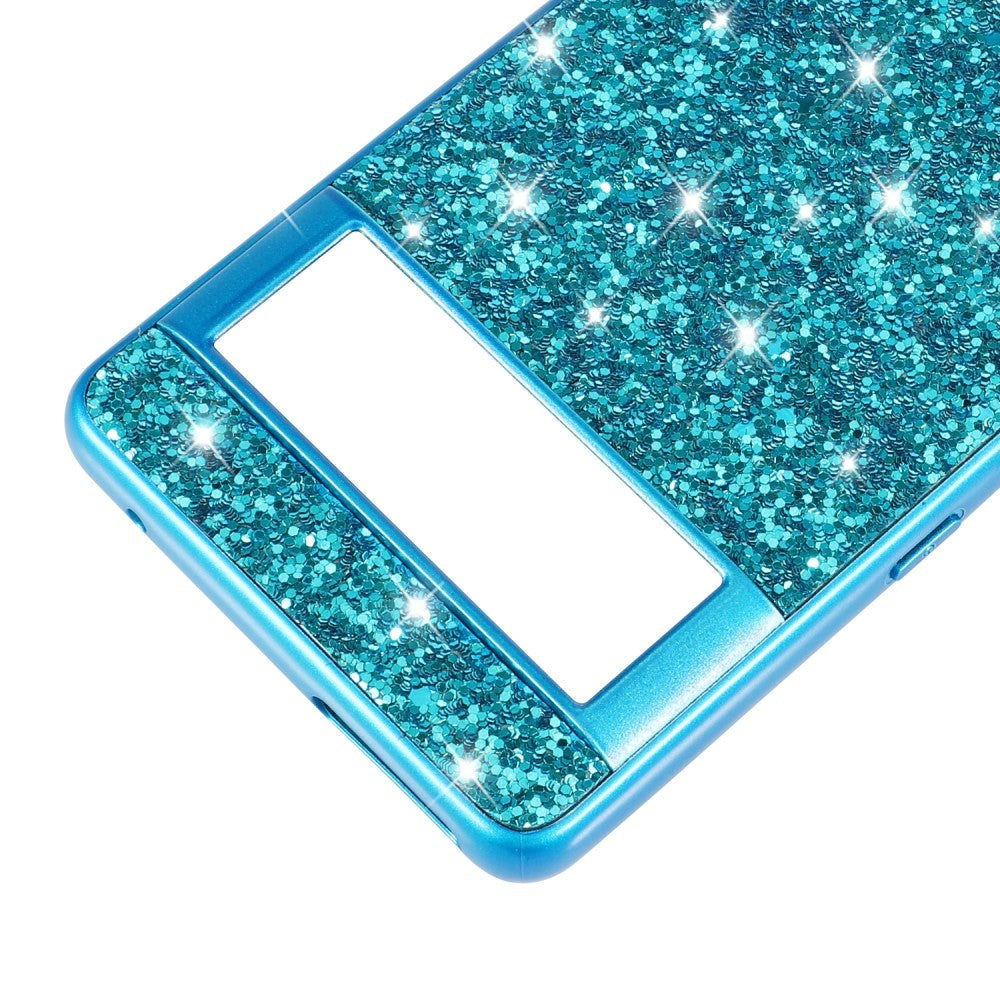 Google Pixel 7A Hard Plastic Case - Glitter - Silver