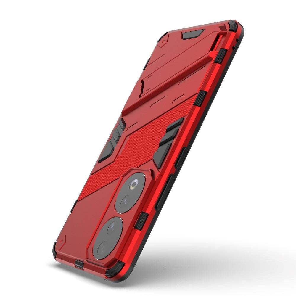 Honor 90 Hybrid Tough Case with Kickstand - Red