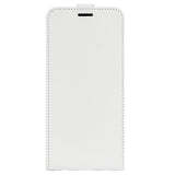 iPhone 15 Pro Vertical Leather Flip Case w. Card Holder - White