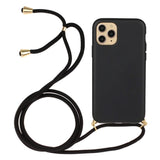 iPhone 15 Pro Flexible Plastic Case with Hand Strap - Black