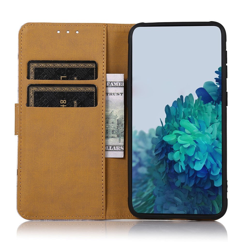 iPhone 15 Pro Leather Case w. Wallet - Tiger