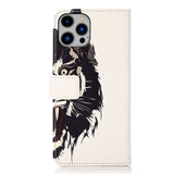 iPhone 15 Pro Leather Case w. Wallet - Tiger