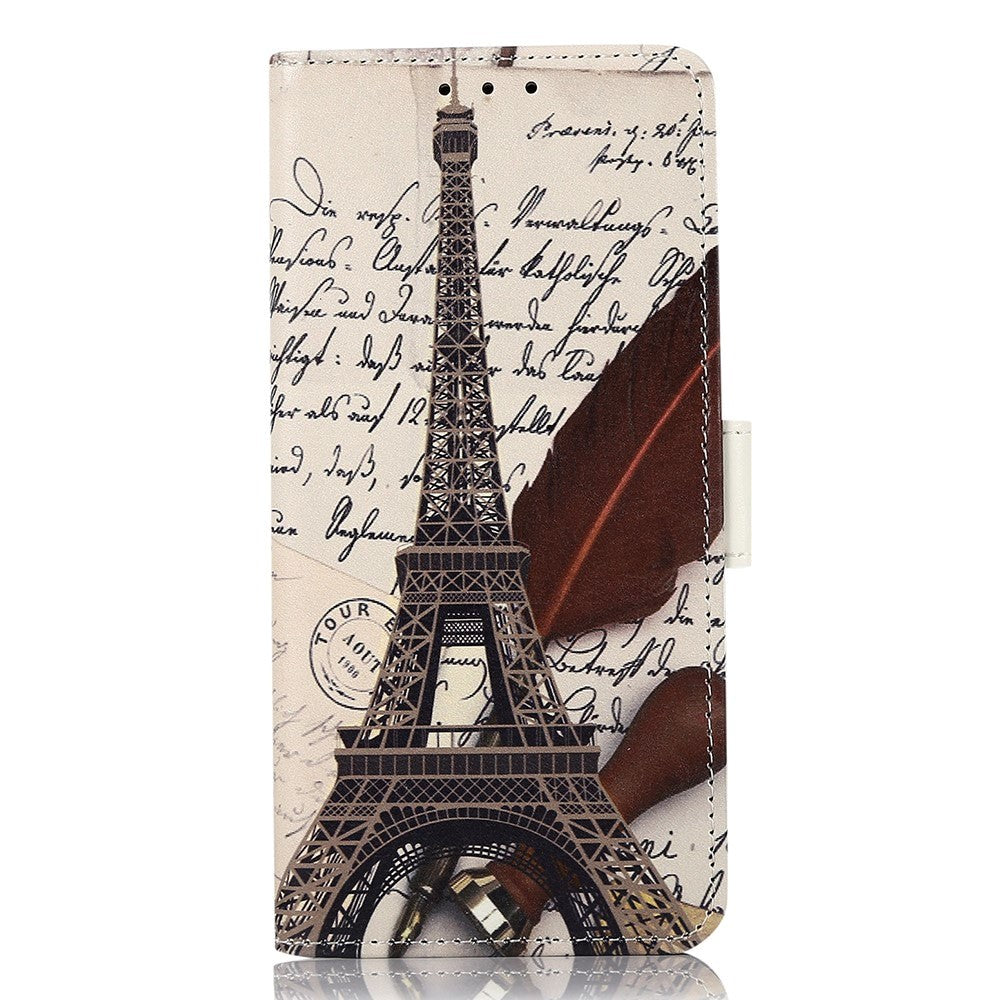 iPhone 15 Pro Leather Case w. Wallet - Eiffeltower