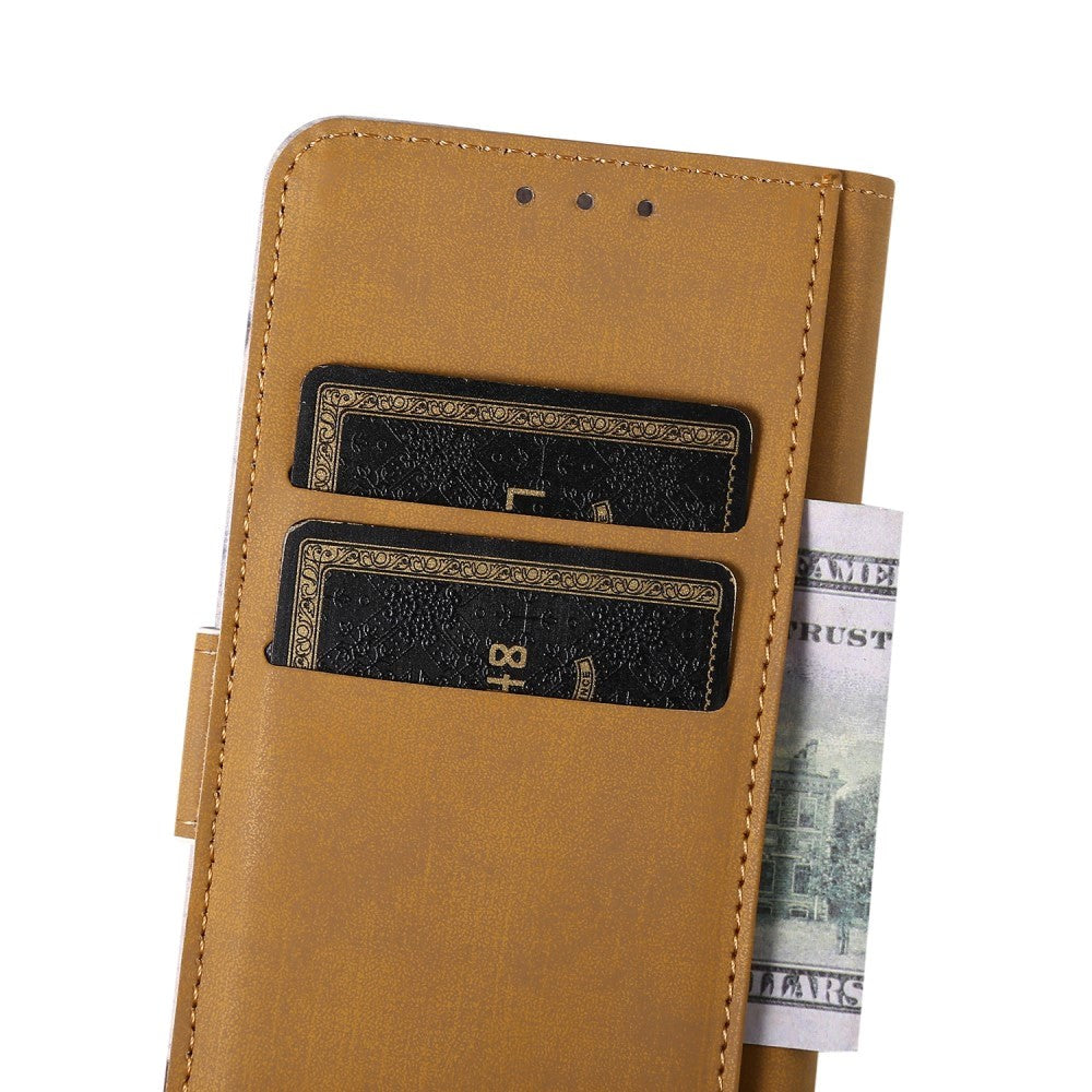 iPhone 15 Pro Leather Case w. Wallet - Blue Tree