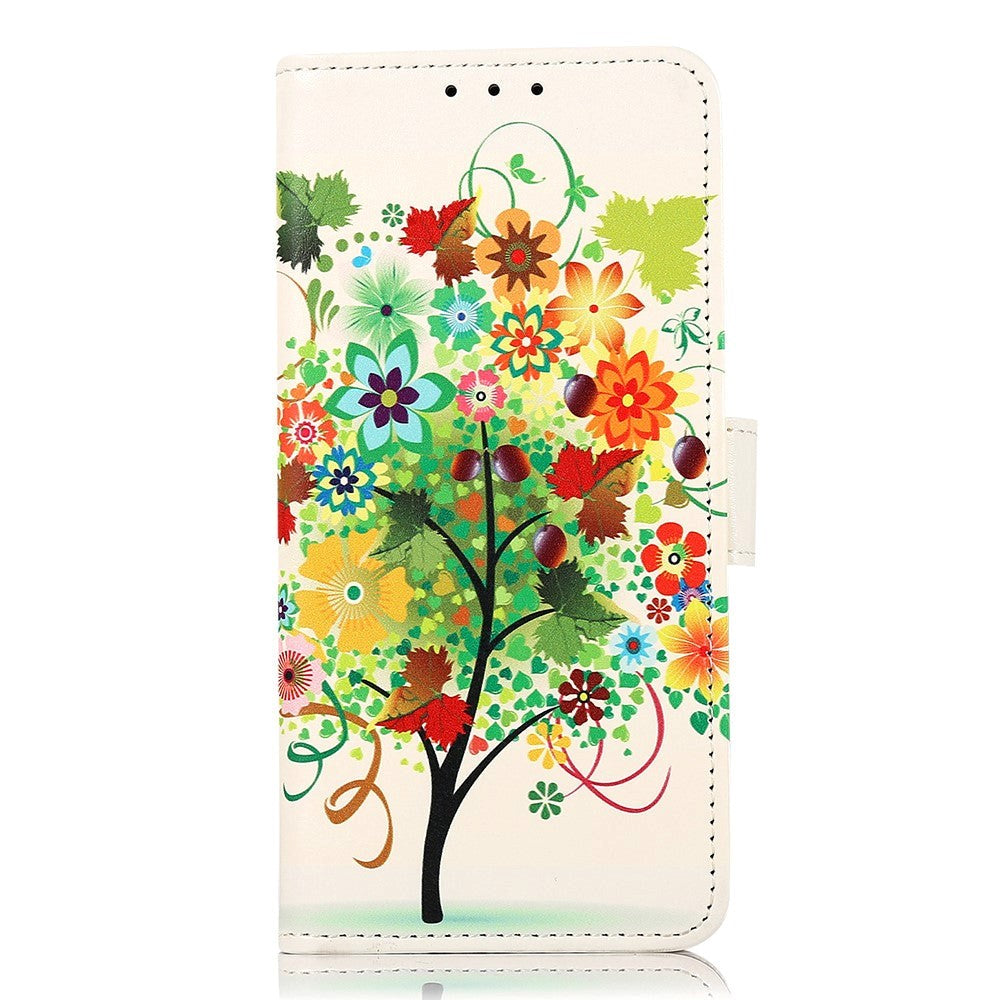 iPhone 15 Pro Leather Case w. Wallet - Fruit Tree