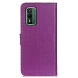 Nokia XR21 Litchi Leather Case w. Wallet - Purple