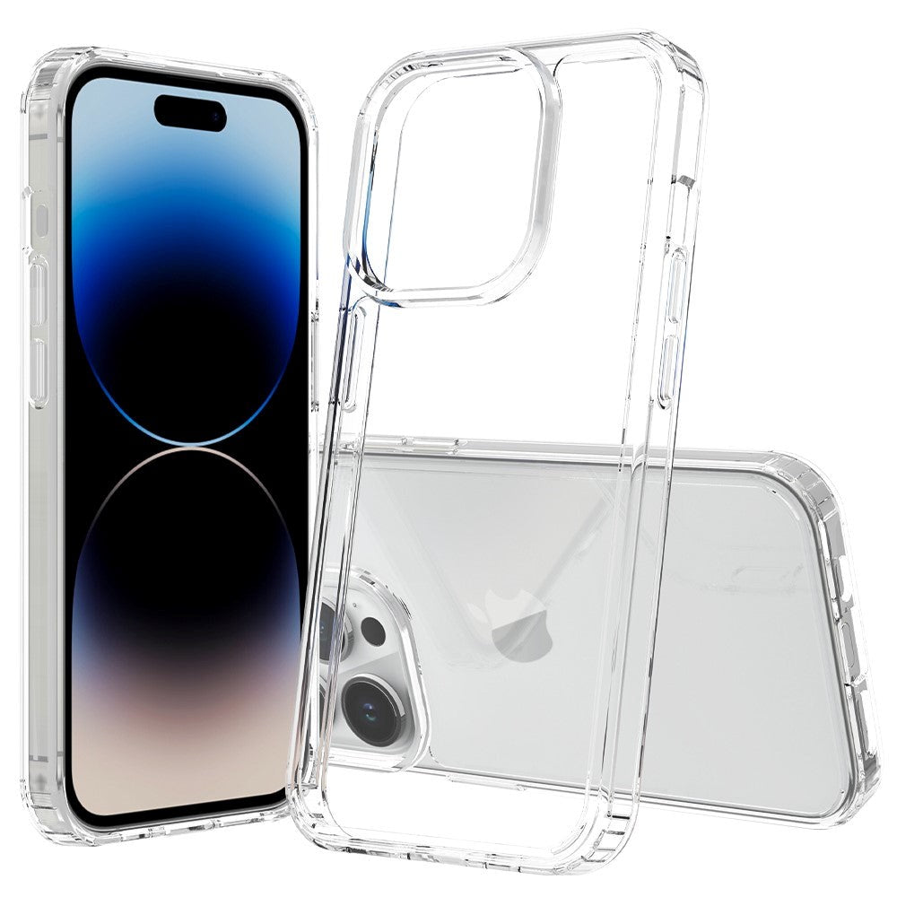 iPhone 15 Pro Hybrid Plastic Case - Transparent