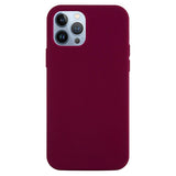 iPhone 15 Pro Silicone Case - Wine Red