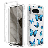 Google Pixel 8 2-in-1 Hybrid Plastic Case - Butterflies