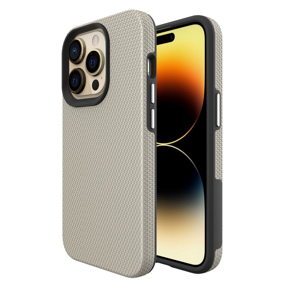 iPhone 15 Pro Shockproof Tough Case - Champagne Gold