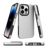 iPhone 15 Pro Shockproof Tough Case - Silver