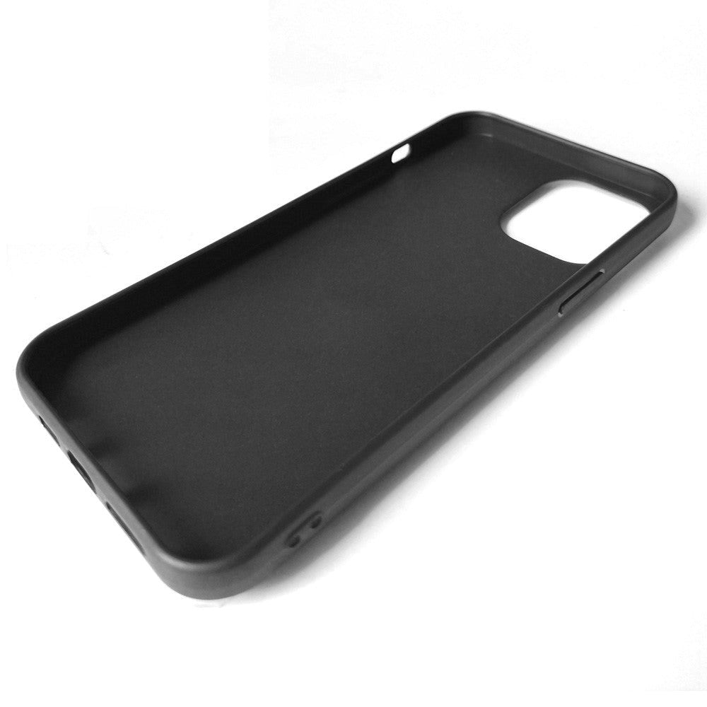 iPhone 15 Pro Flexible Plastic Case w. Magnetic Ring Kickstand - Black w. Black Ring