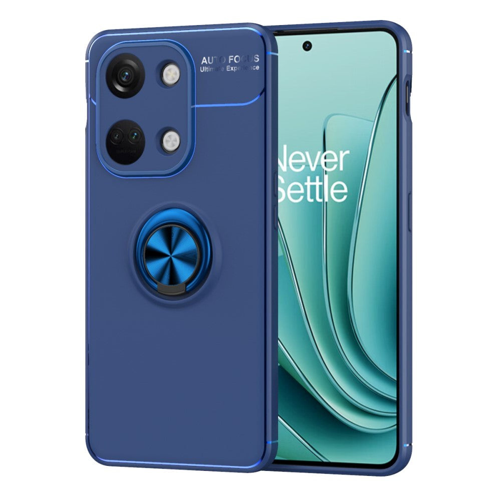 OnePlus Nord 3 (5G) Flexible Case with Magnetic Ring Kickstand - Blue with Blue Ring