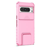 Google Pixel 8 Pro Tough Case w. Kickstand & Cam Slider - Pink