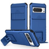 Google Pixel 8 Pro Tough Case w. Kickstand & Cam Slider - Blue