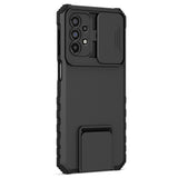 EIDERWOOD Samsung Galaxy A23 / A23 (5G) Tough Case with Kickstand & Cam Slider - Black