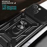 iPhone 15 Tough Case w. Magnetic Kickstand & Cam Slider - Silver