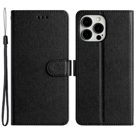 EIDERWOOD iPhone 12 Pro Max Faux Leather Case with Wallet & Strap - Black