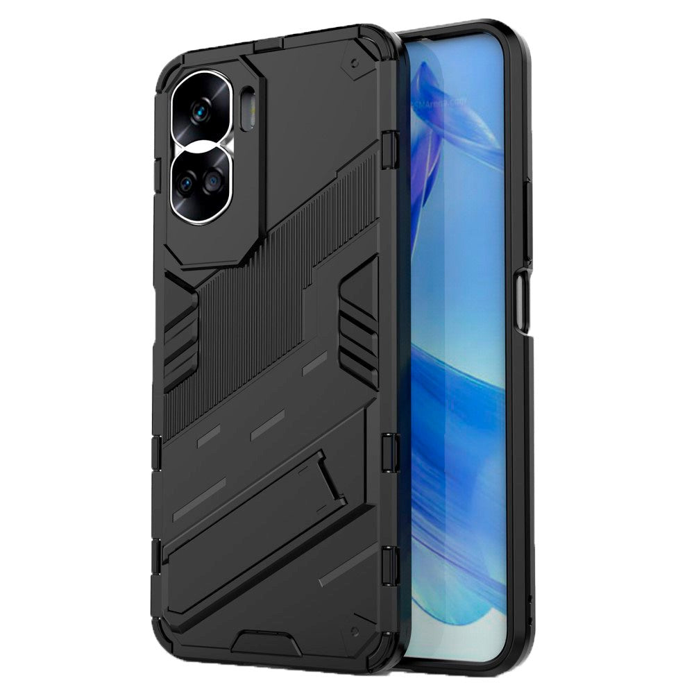 Honor 90 Lite Hybrid Tough Case with Kickstand - Black