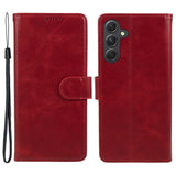 Samsung Galaxy M34 (5G) / F34 (5G) Leather Case with Wallet and Strap - Red