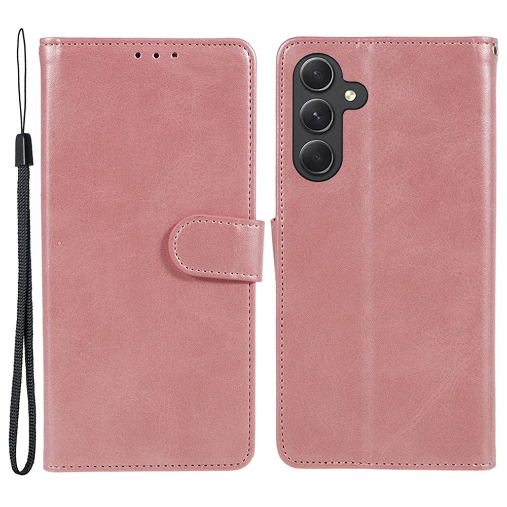 Samsung Galaxy M34 (5G) / F34 (5G) Leather Case with Wallet and Strap - Rose Gold