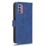 Nokia G42 Leather Case w. Wallet & Stand Function - Blue