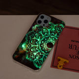 iPhone 15 Pro Luminescent Flexible Case of Plastic w. Print - Mandala