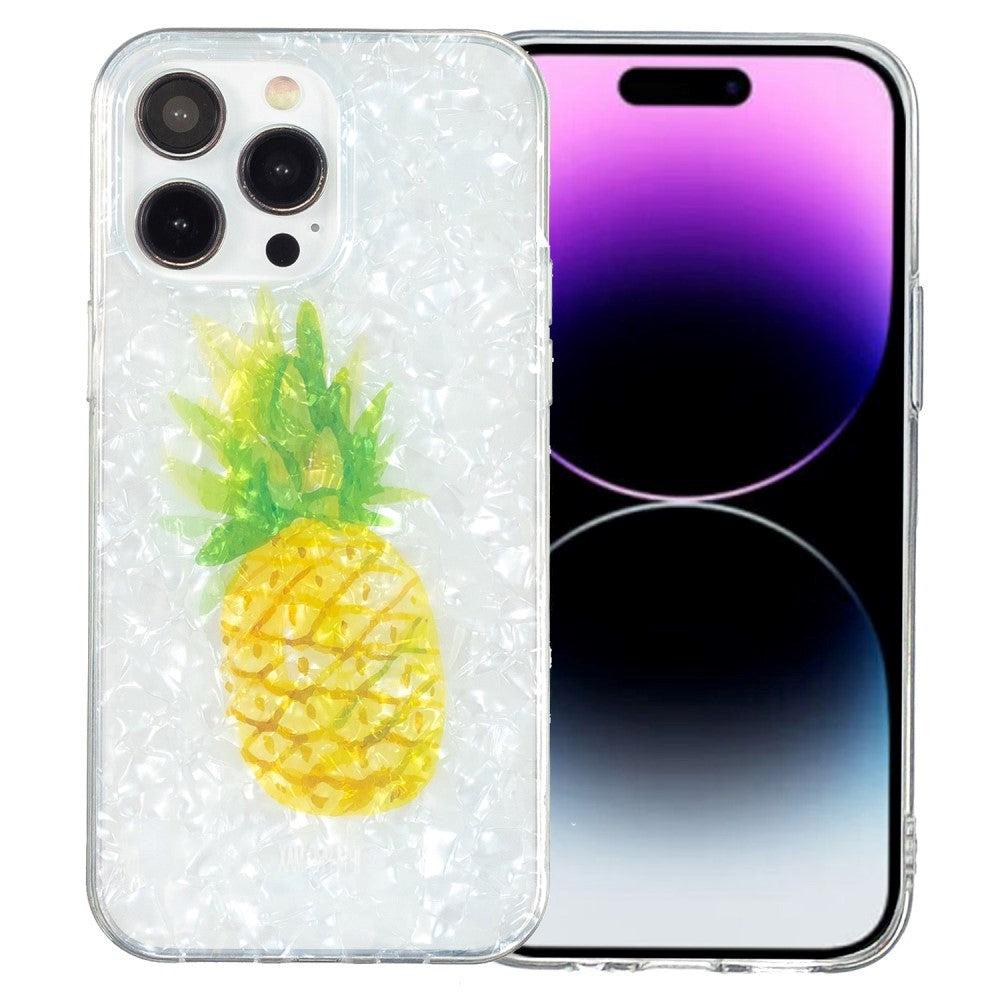 iPhone 15 Pro Flexible Plastic Case - Pineapple