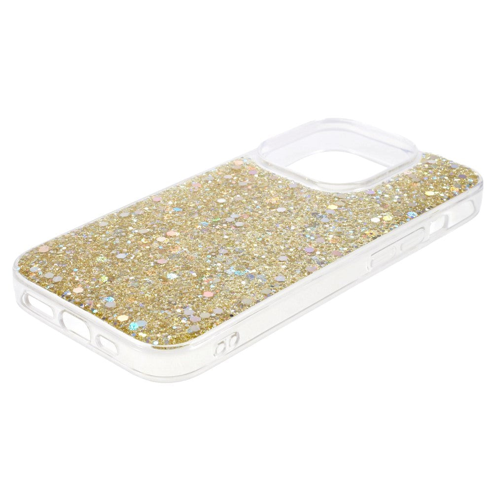 iPhone 15 Pro Glitter Case - Gold