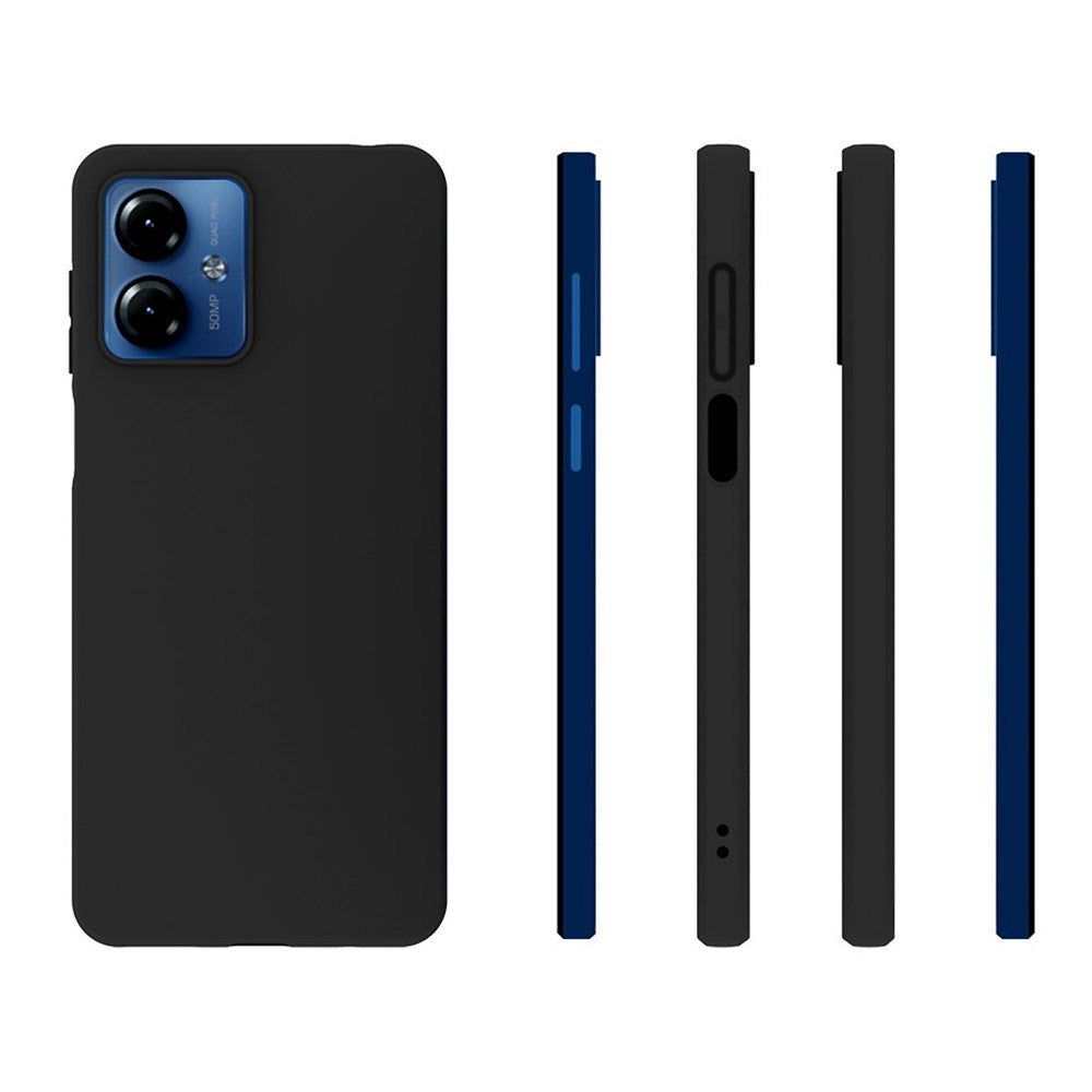 EIDERWOOD Motorola Moto G14 Matte Flexible Plastic Case - Black