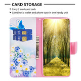 Motorola Moto G14 Flip Case w. Wallet - Butterfly & Flowers