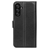 Samsung Galaxy M34 (5G) / F34 (5G) Litchi Leather Case w. Wallet - Black