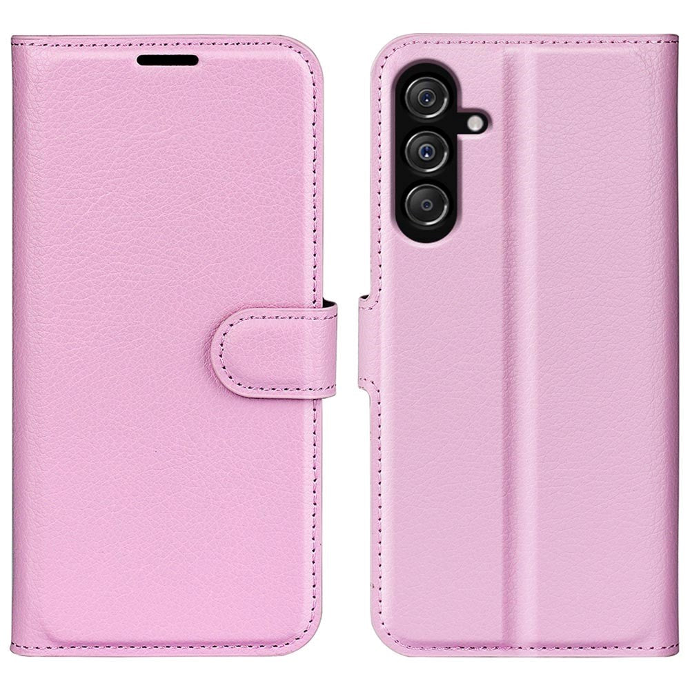 Samsung Galaxy M34 (5G) / F34 (5G) Litchi Leather Case w. Wallet - Baby Pink