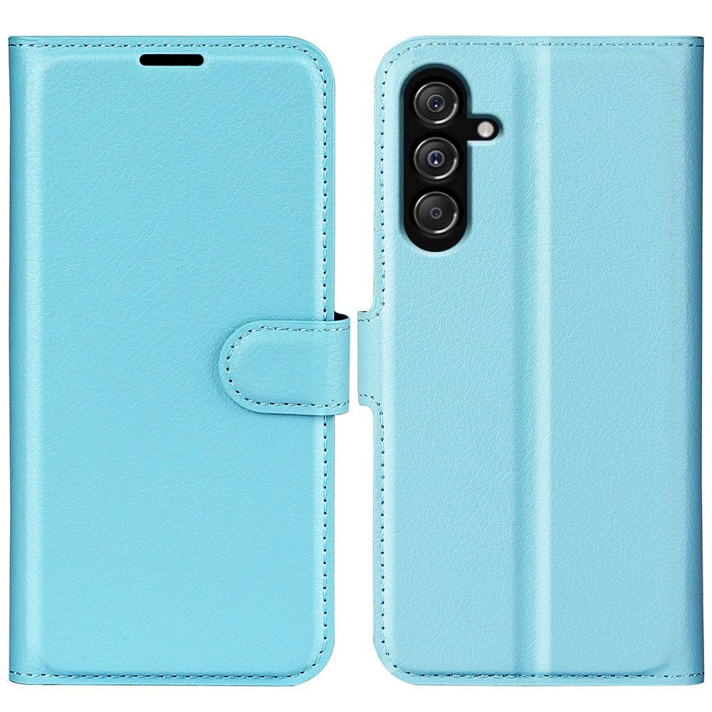 Samsung Galaxy M34 (5G) / F34 (5G) Litchi Leather Case w. Wallet - Light Blue