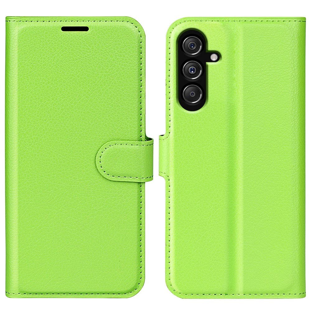 Samsung Galaxy M34 (5G) / F34 (5G) Litchi Leather Case w. Wallet - Green