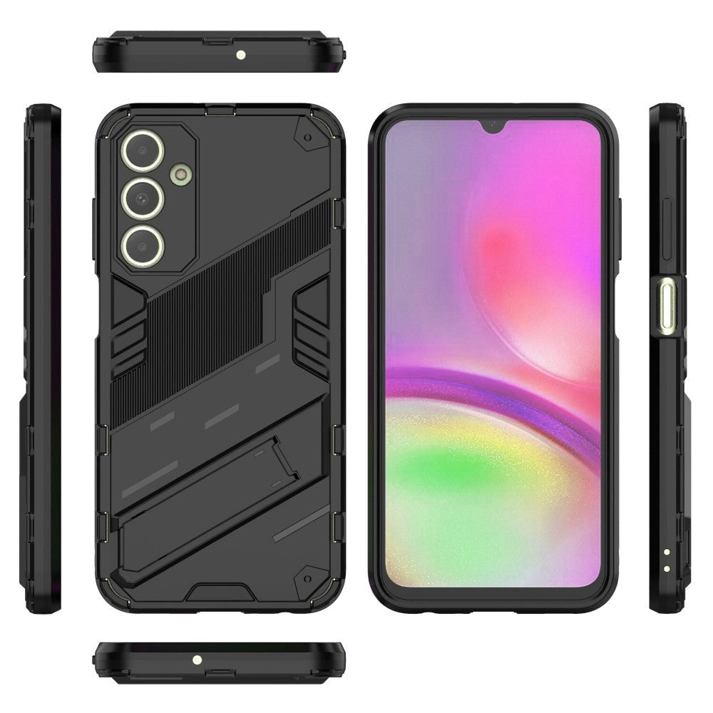 Samsung Galaxy A25 (5G) Hybrid Tough Case with Kickstand - Black