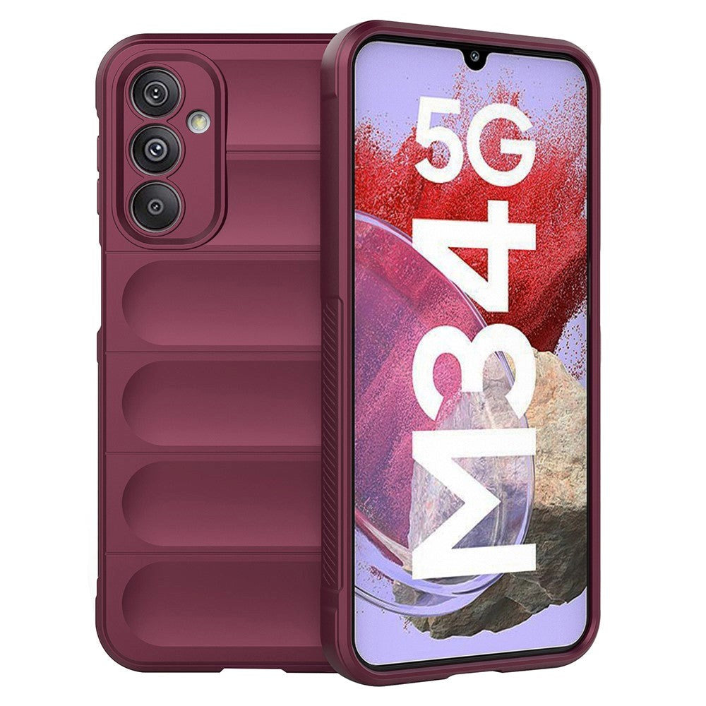 Samsung Galaxy M34 (5G) / F34 (5G) Flexible Plastic Case - Wine Red