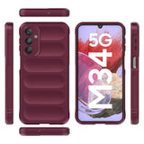 Samsung Galaxy M34 (5G) / F34 (5G) Flexible Plastic Case - Wine Red