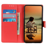 Honor 90 PU Litchi Leather Wallet Case - Red