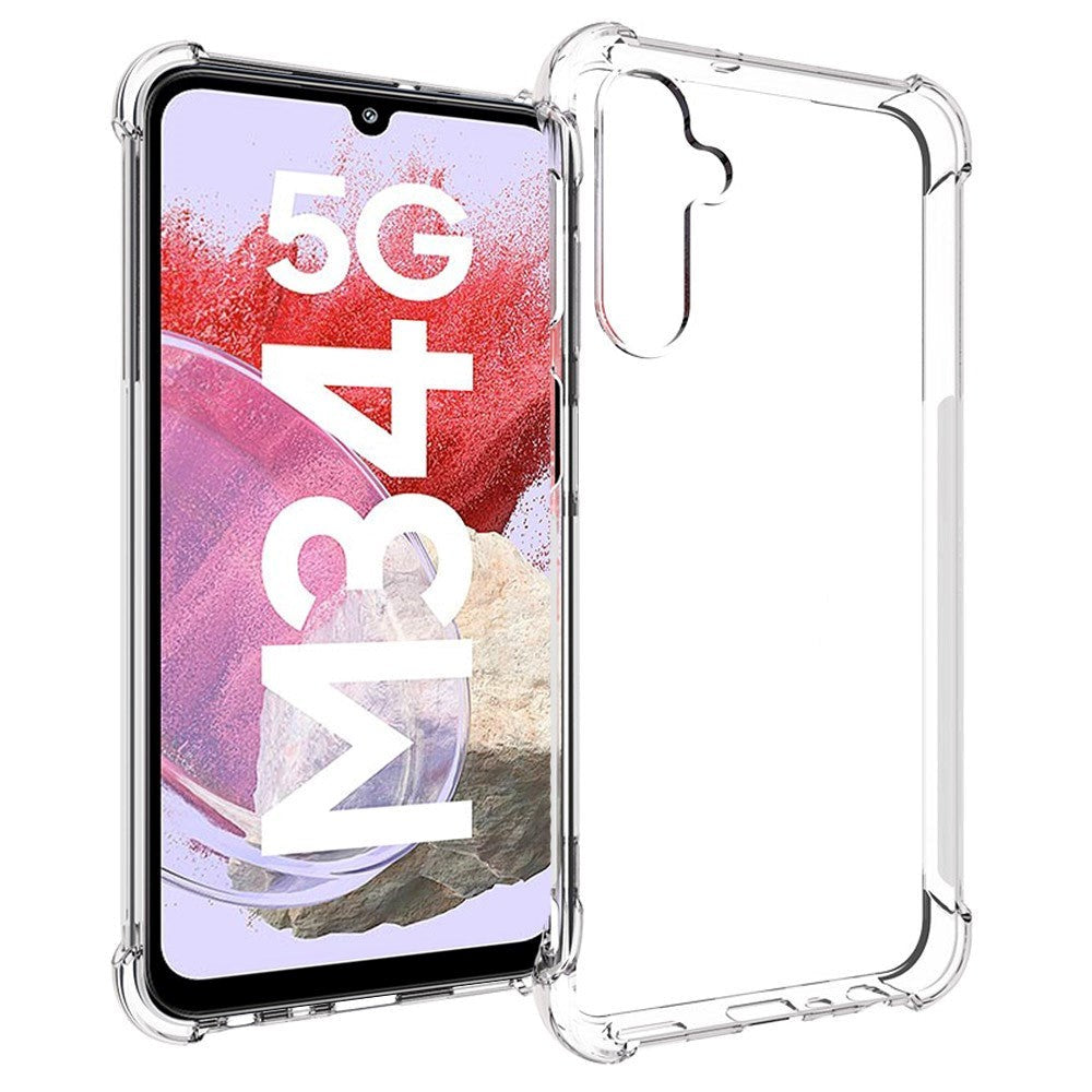 Samsung Galaxy M34 (5G) / F34 (5G) Drop-Proof Flexible Plastic Case - Transparent